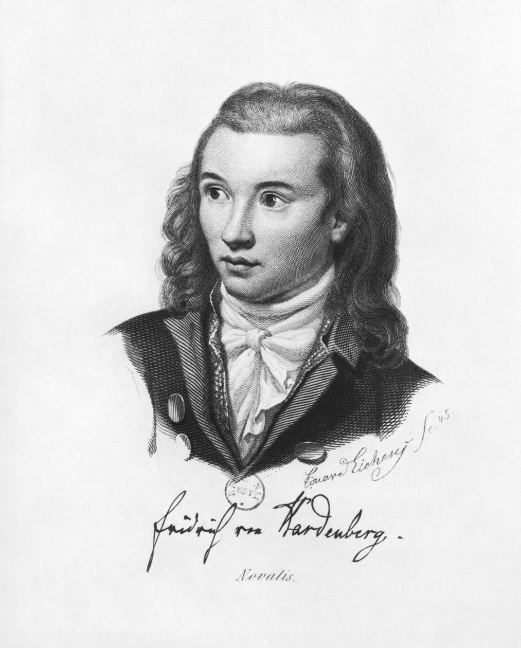 Novalis (1772-1801) 1845 alkotó: Friedrich Eduard Eichens