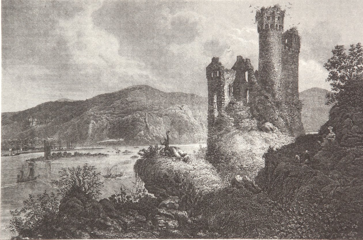 Egértorony és Ehrenfels alkotó: Pierre Joseph Redouté