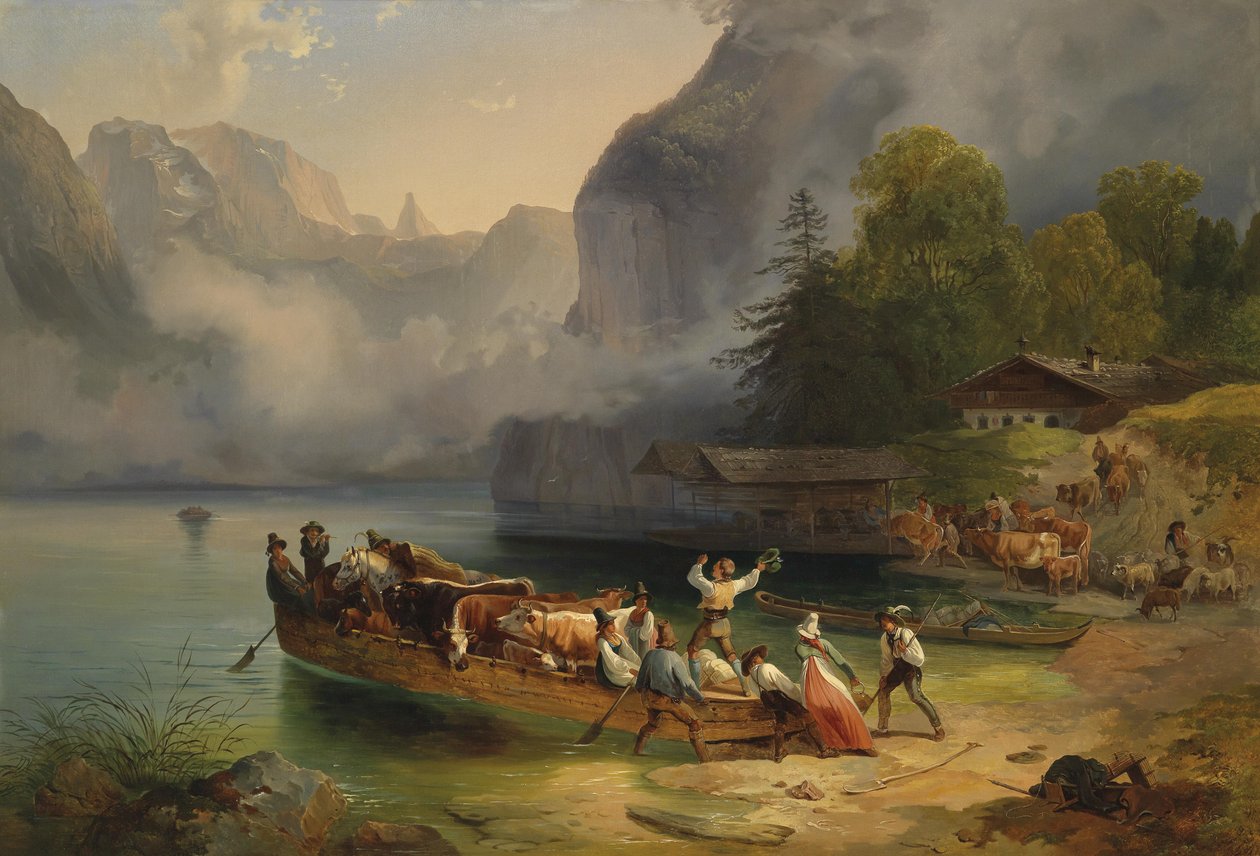 Königssee alkotó: Friedrich Gauermann