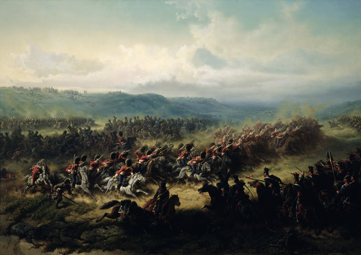 A Könnyűdandár rohama, 1854. október 25 alkotó: Friedrich Kaiser