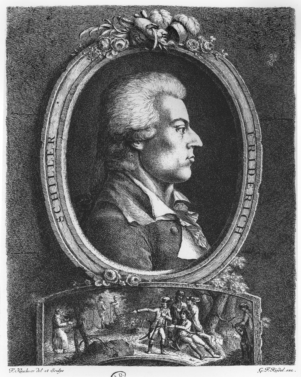 Friedrich Schiller (1759-1805) alkotó: Friedrich Kirschner