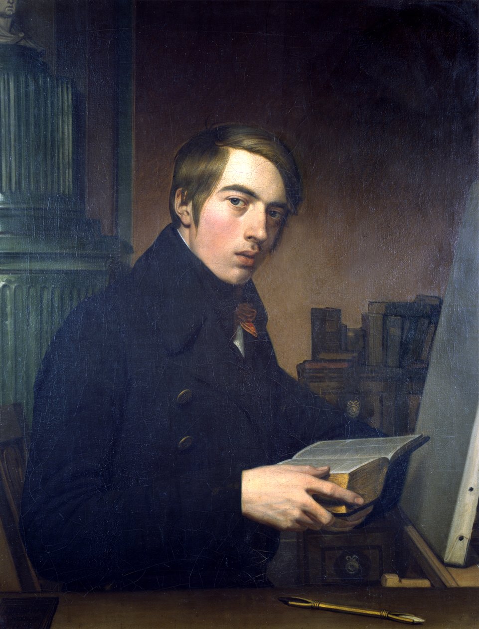 Önarckép jobbról Bibliával alkotó: Friedrich Overbeck