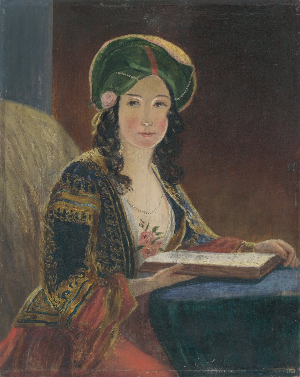 Fiatal nő keleti jelmezben (Die Morgenländerin - másolat) alkotó: Friedrich von Amerling