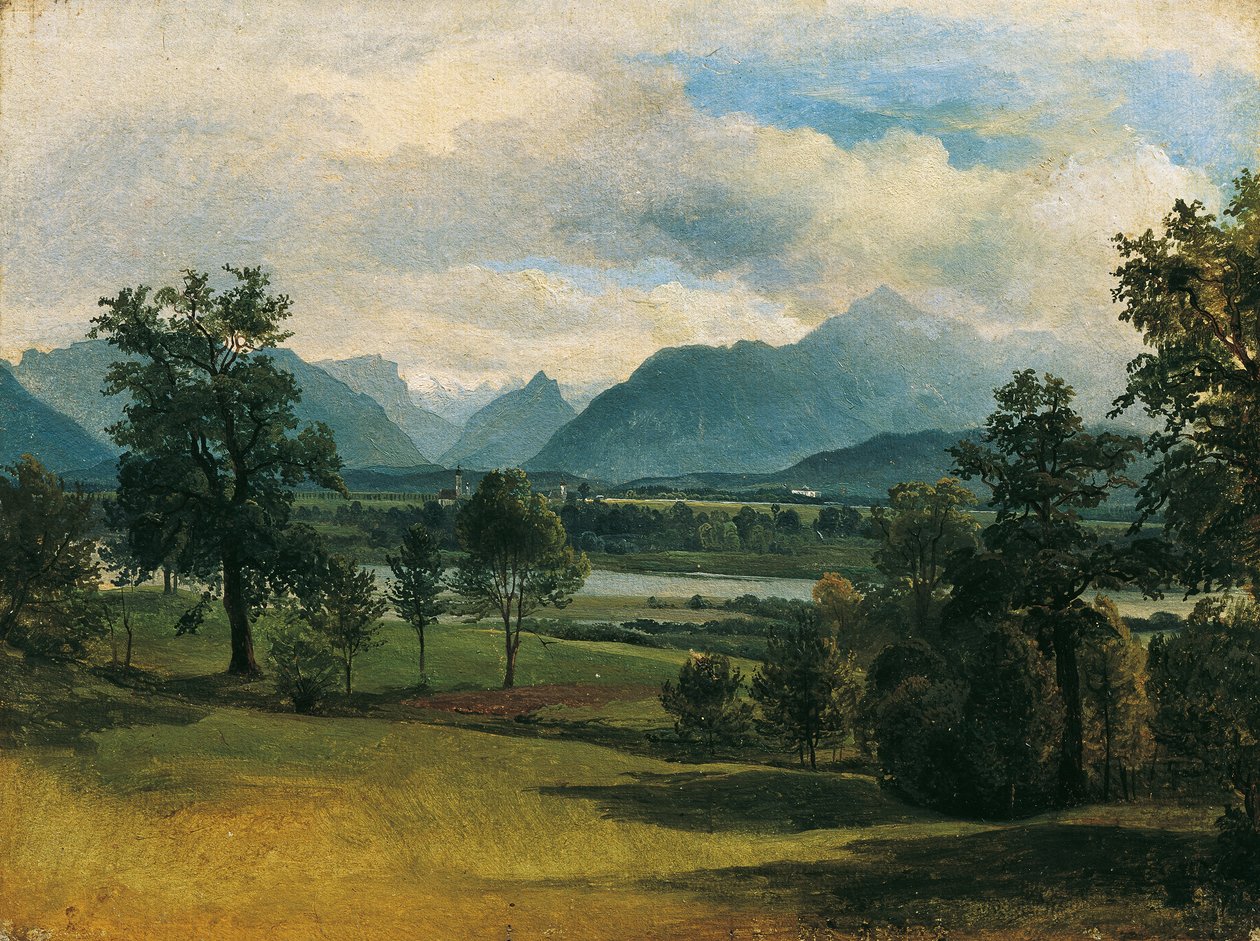 Kilátás a Lieferingre alkotó: Friedrich August Mathias Gauermann