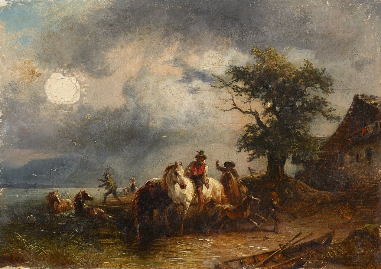 ló tó alkotó: Friedrich August Mathias Gauermann