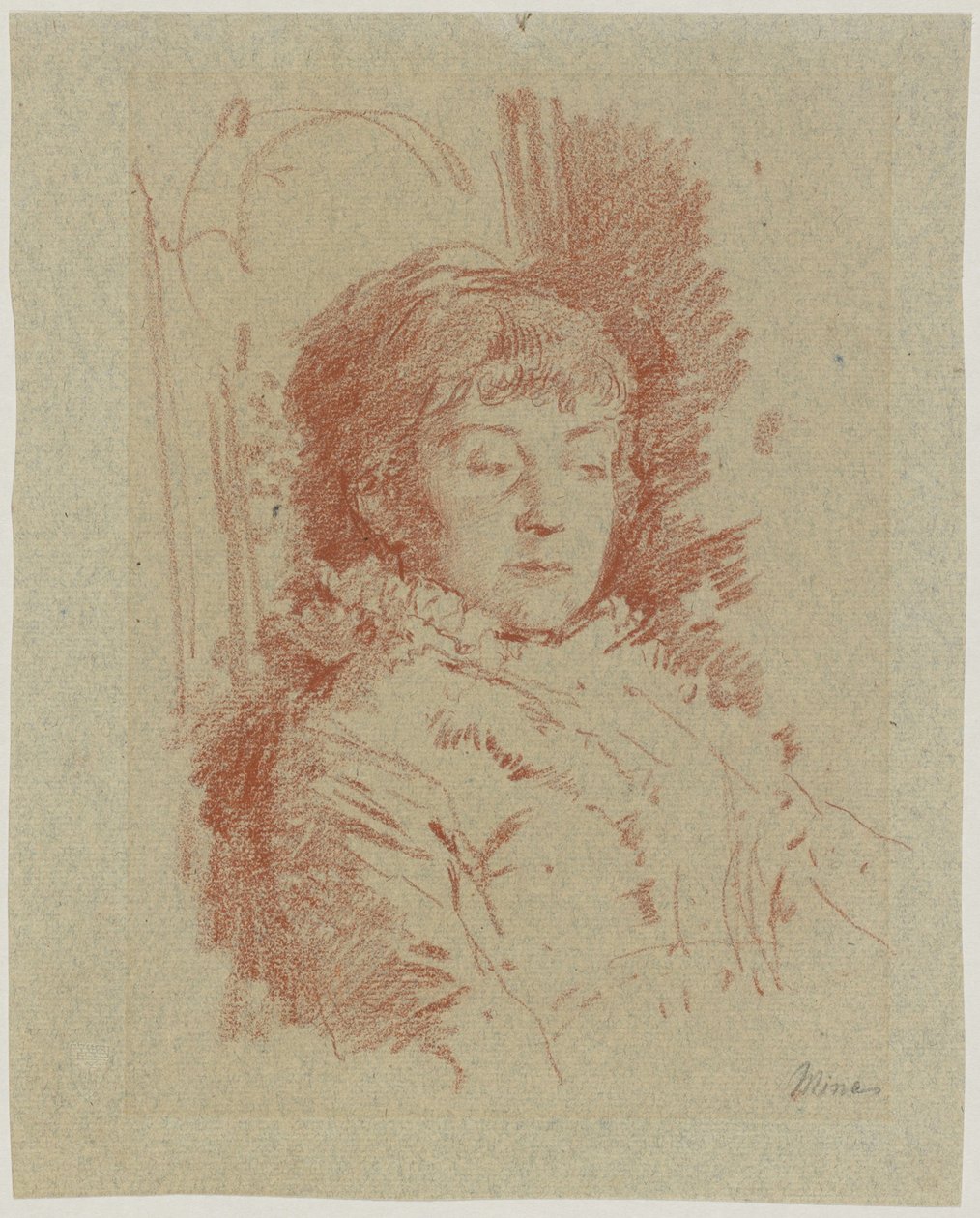 Mina Kaulbach portréja alkotó: Friedrich August von Kaulbach