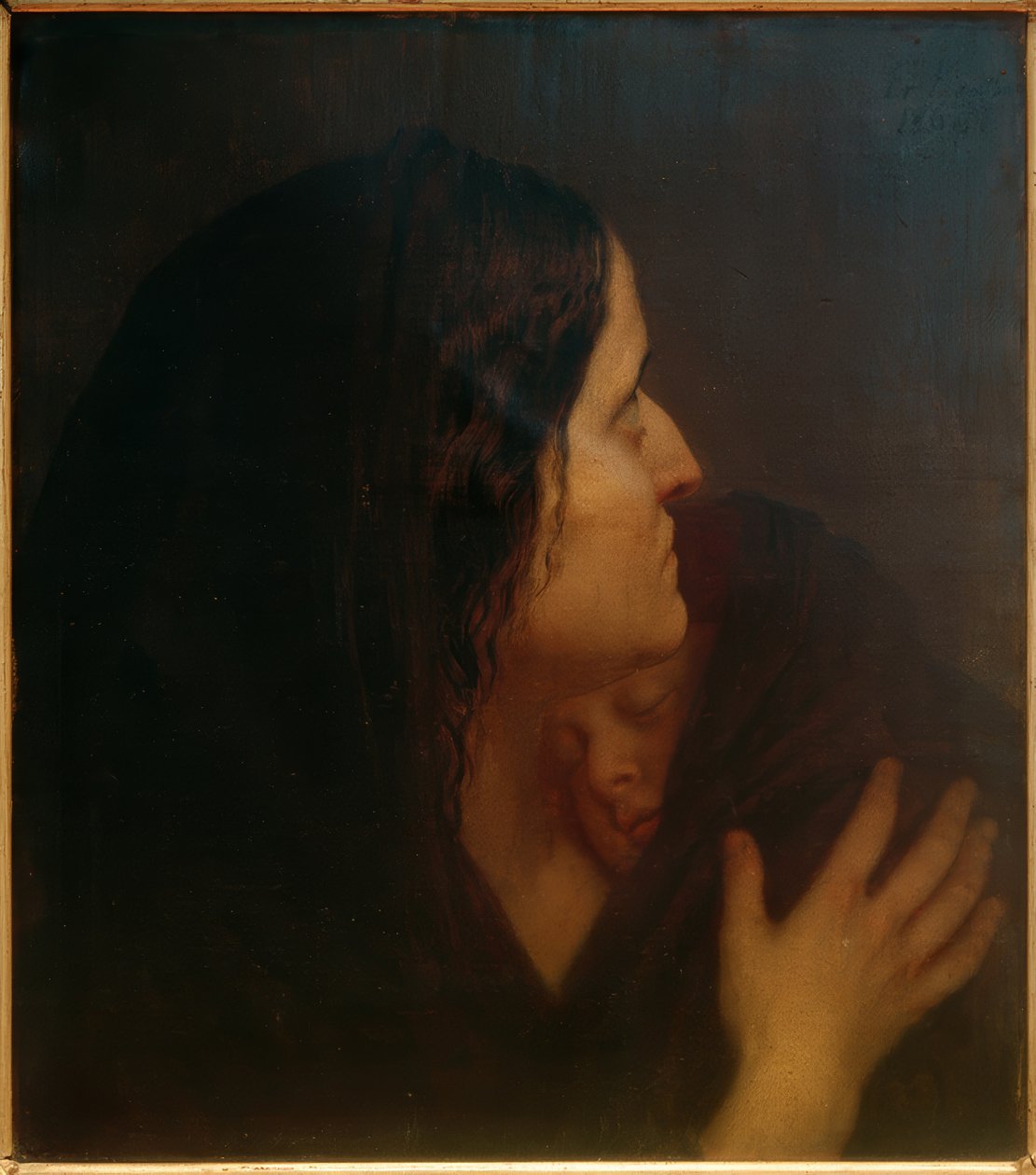 anya és gyermek alkotó: Friedrich August von Kaulbach