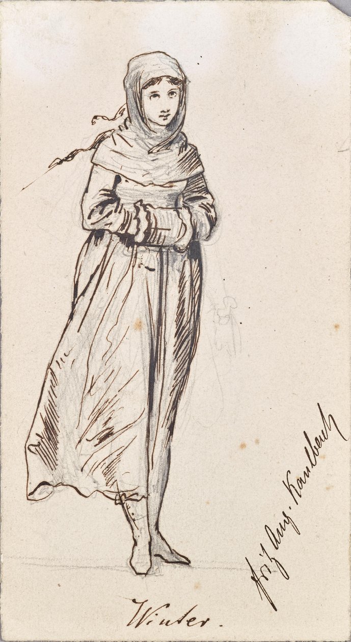 A tél megszemélyesítése alkotó: Friedrich August von Kaulbach