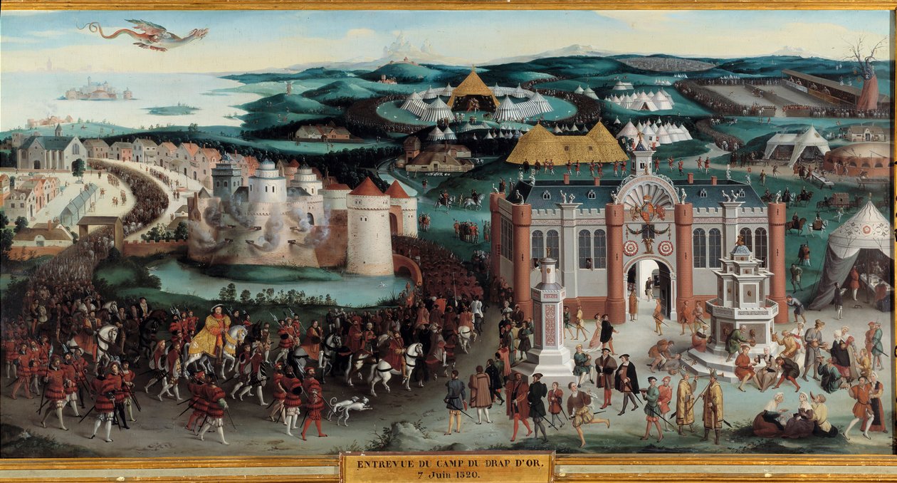 Interjú I. Francois-szal és VIII. Henrikkel a Camp du cloth d
