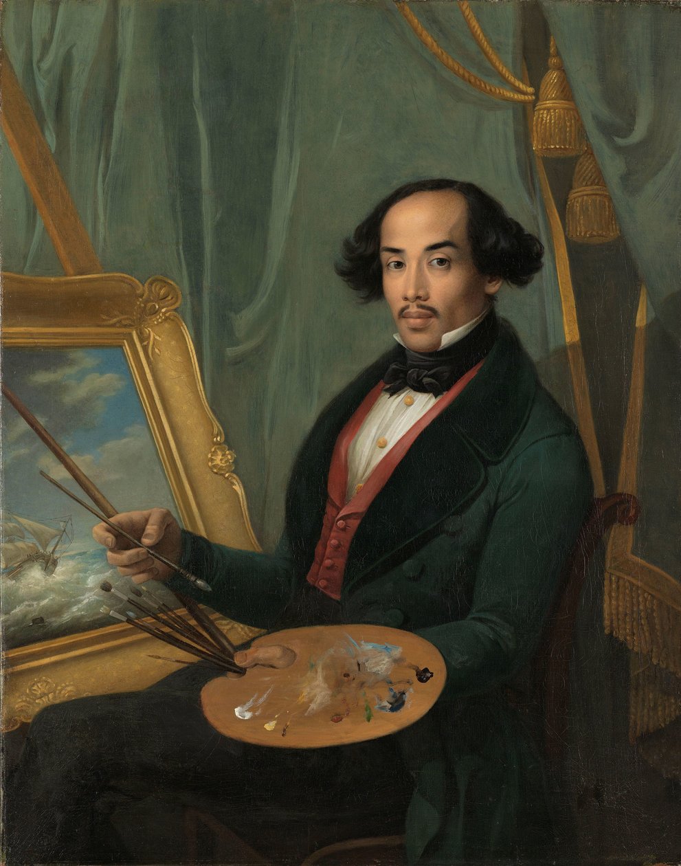 Raden Syarif Bustaman Saleh portréja alkotó: Friedrich Carl Albert Schreuel (attributed to)