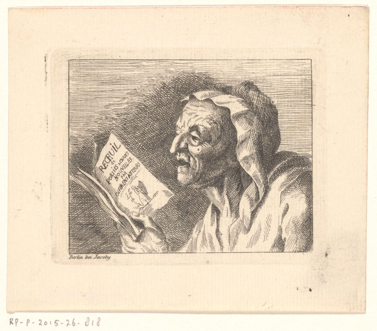Egy idős nő mellképe énekeskönyvvel a kezében alkotó: Friedrich Christian Gottlieb Geyser (possibly)