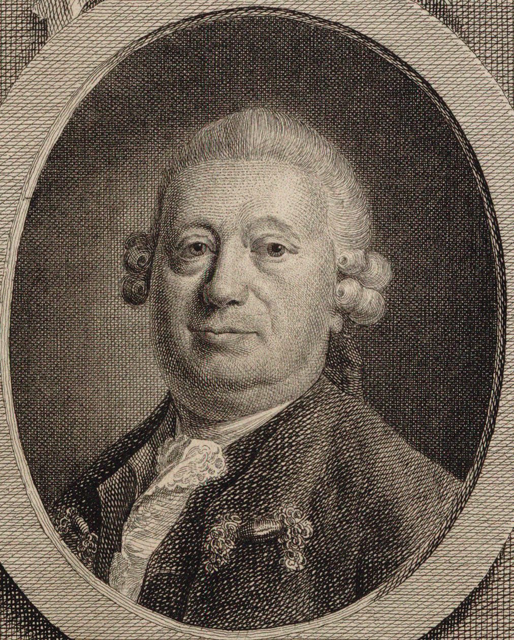 Johann Heinrich Rolle zeneszerző portréja 1716-1785, 1780. alkotó: Friedrich Christian Gottlieb Geyser