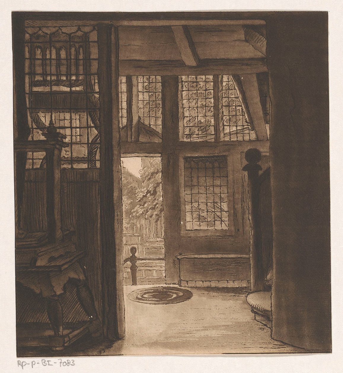 Rembrandt házának belseje alkotó: Friedrich Christoph Dietrich