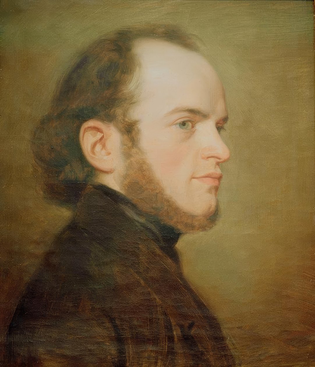 A fiatal Adolph Menzel portréja alkotó: Friedrich Eduard Meyerheim