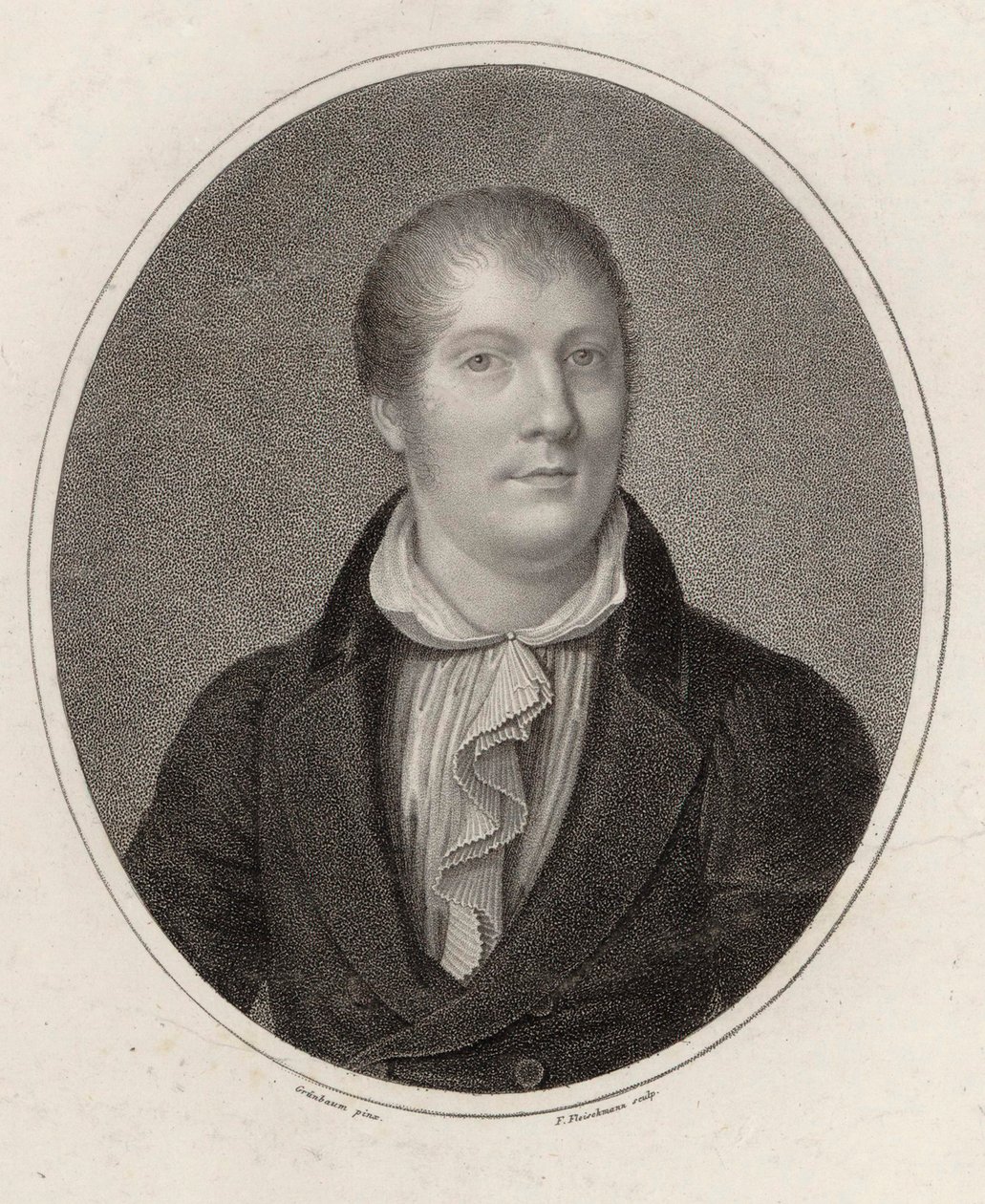 Louis Spohr hegedűművész és zeneszerző portréja 1784-1859, 1820. alkotó: Friedrich Fleischmann