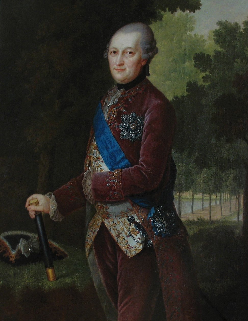 Peter von Biron 1724-1800, Kurland és Szemgallia hercegének portréja, 1781 alkotó: Friedrich Hartmann Barisien