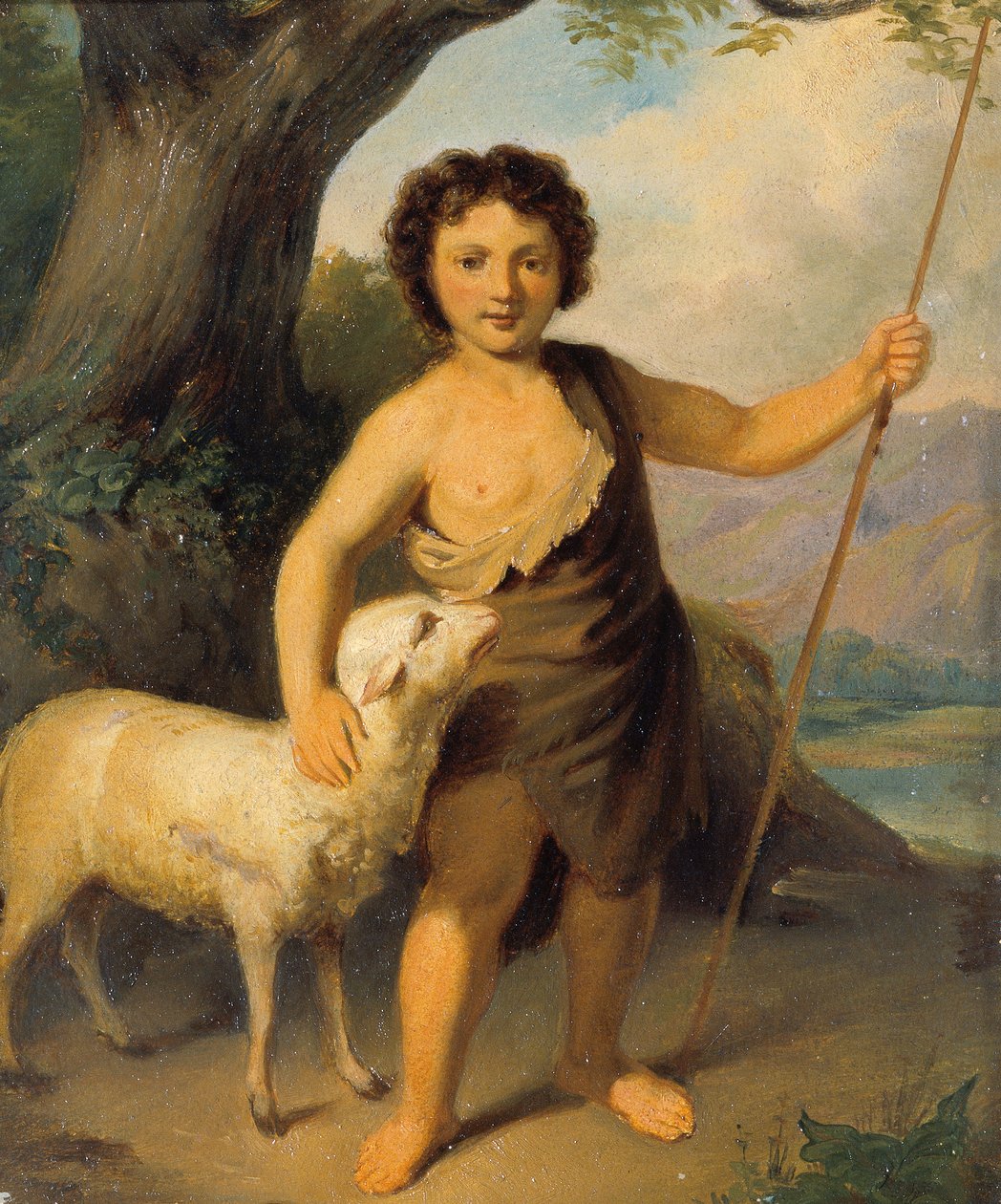 Keresztelő János gyermekkorában alkotó: Friedrich Hasslwander