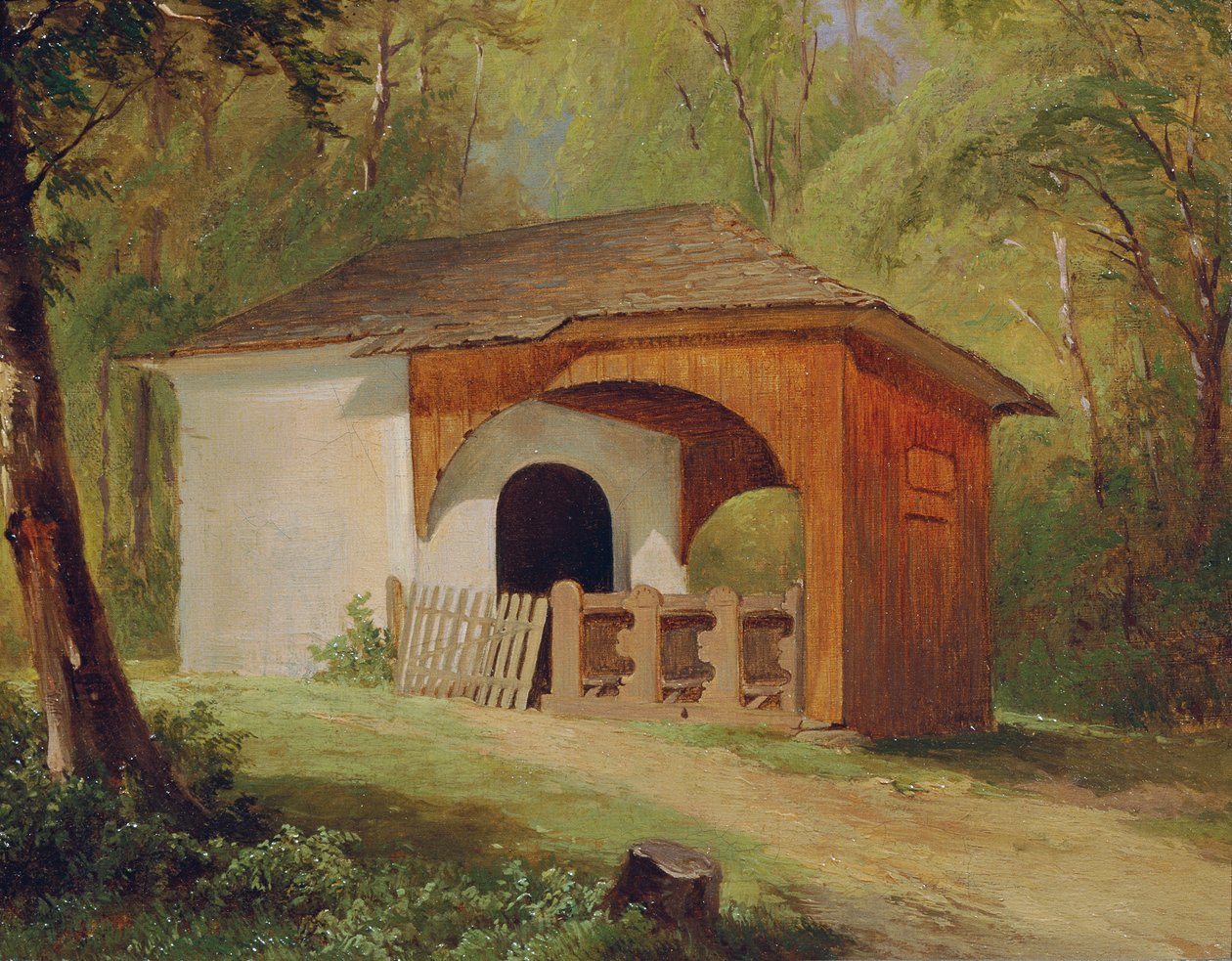 Waldkapelle alkotó: Friedrich Hasslwander