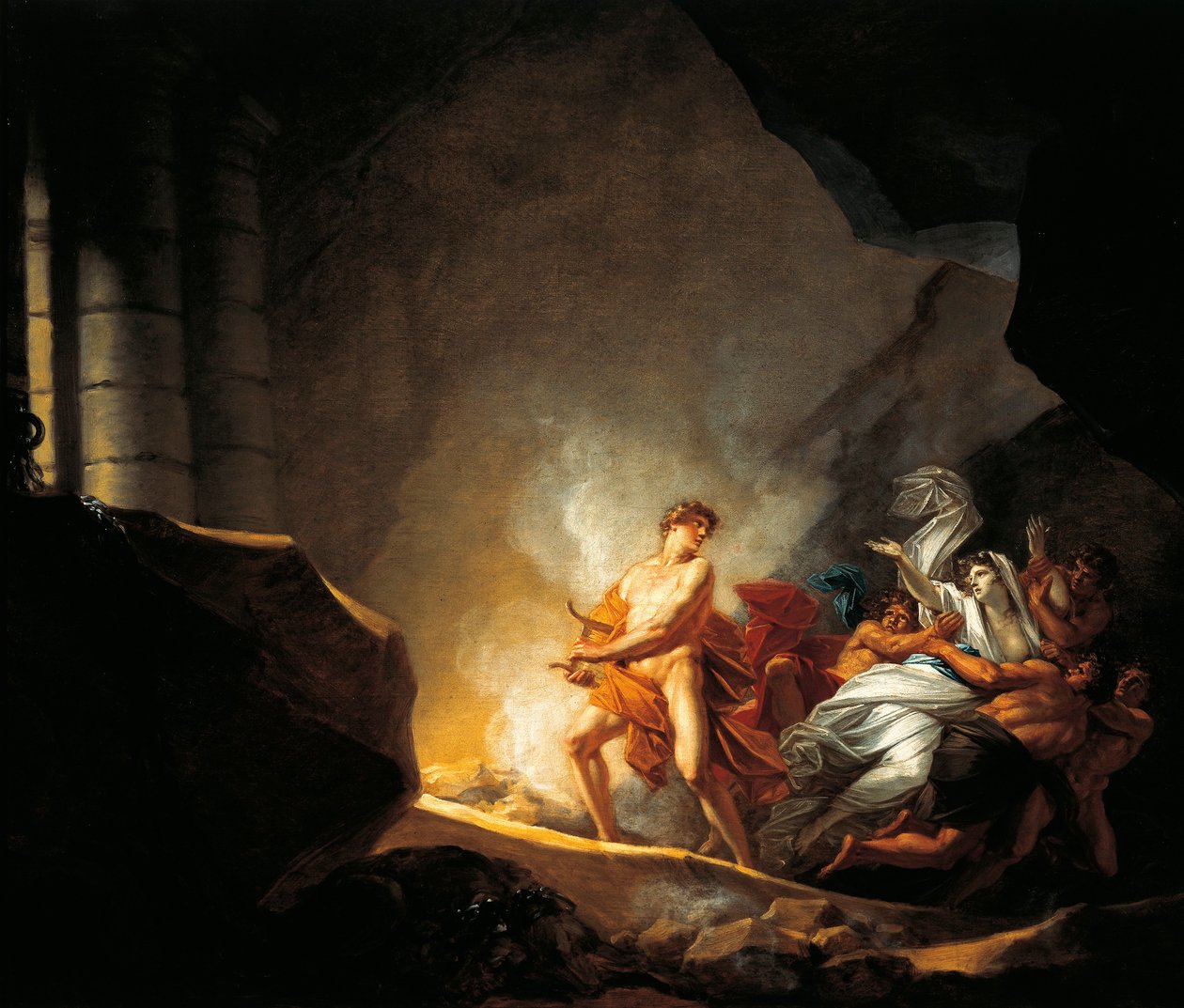 Ausztria, Salzburg, Orpheus és Eurydice Hádészben alkotó: Friedrich Heinrich Fuger
