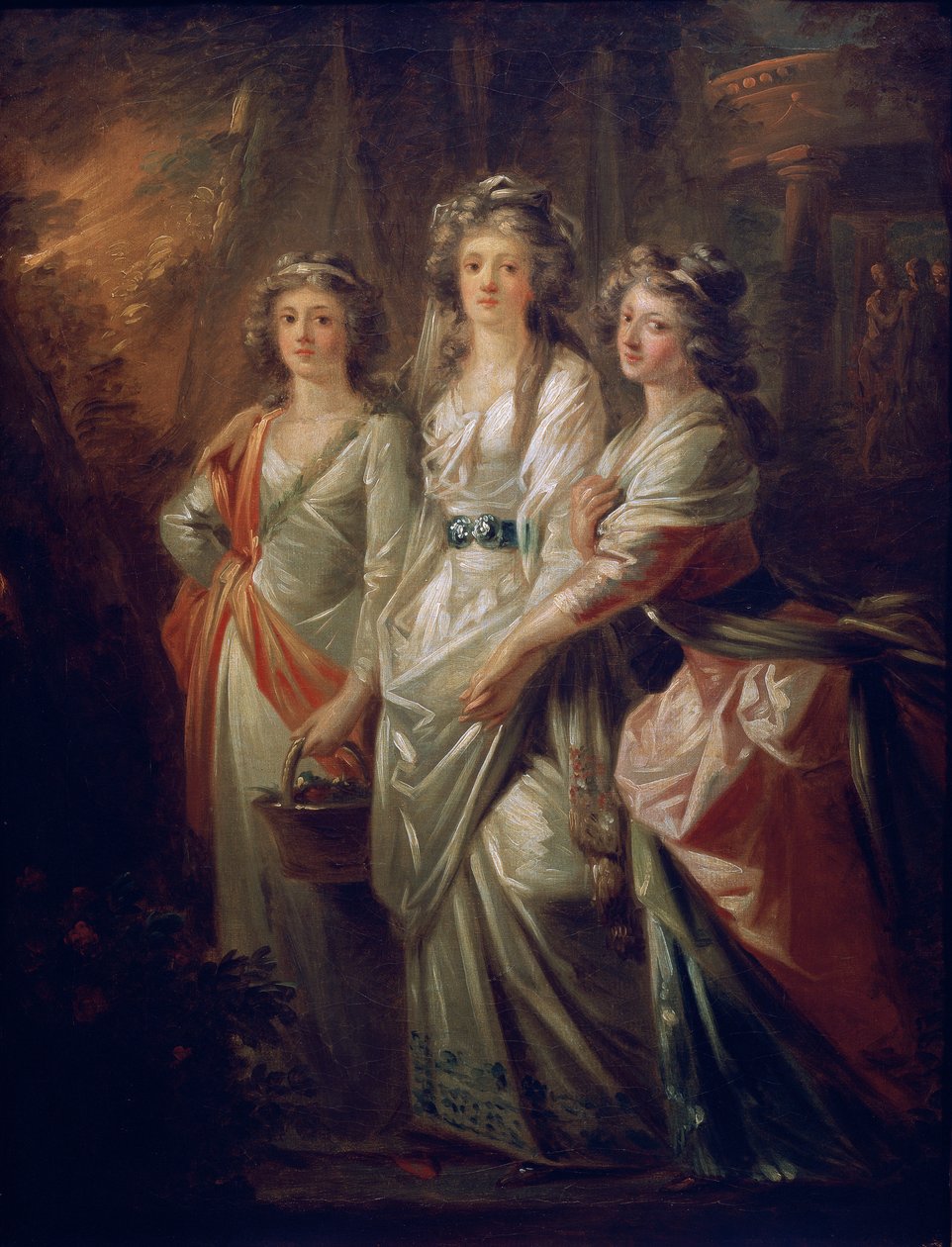 Elisabeth, Christiane és Marie Karoline von Thun grófnők alkotó: Friedrich Heinrich Fuger