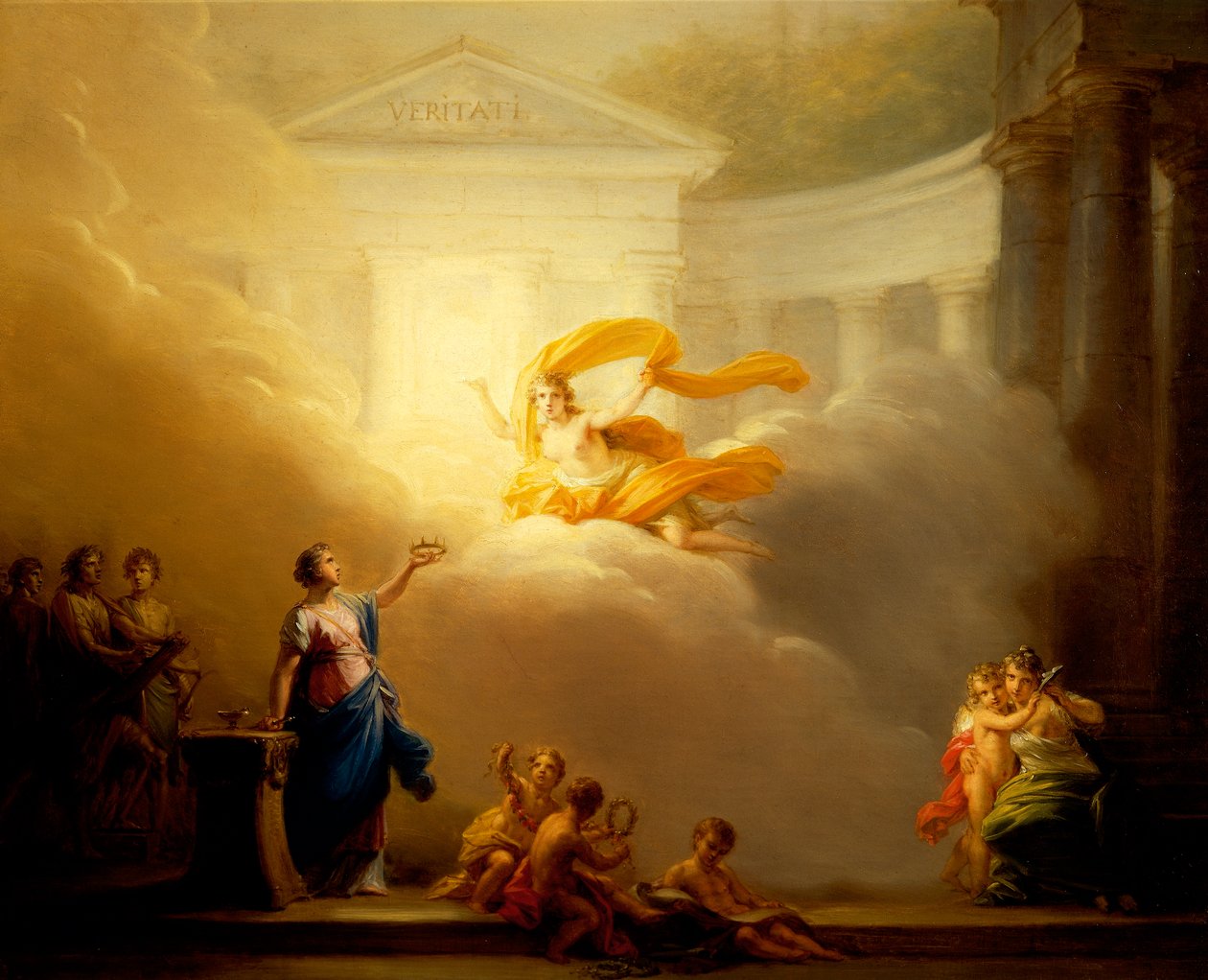 A tragédia és a vígjáték múzsái, Friedrich Heinrich Fuger (1751-1818) alkotó: Friedrich Heinrich Fuger