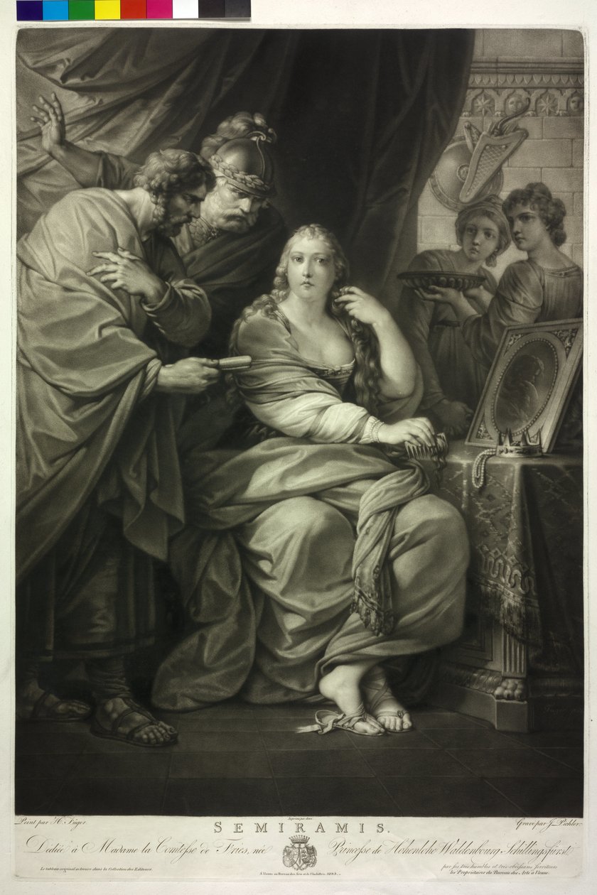 Asszíria királynője Szemiramisz alkotó: Friedrich Heinrich Fuger