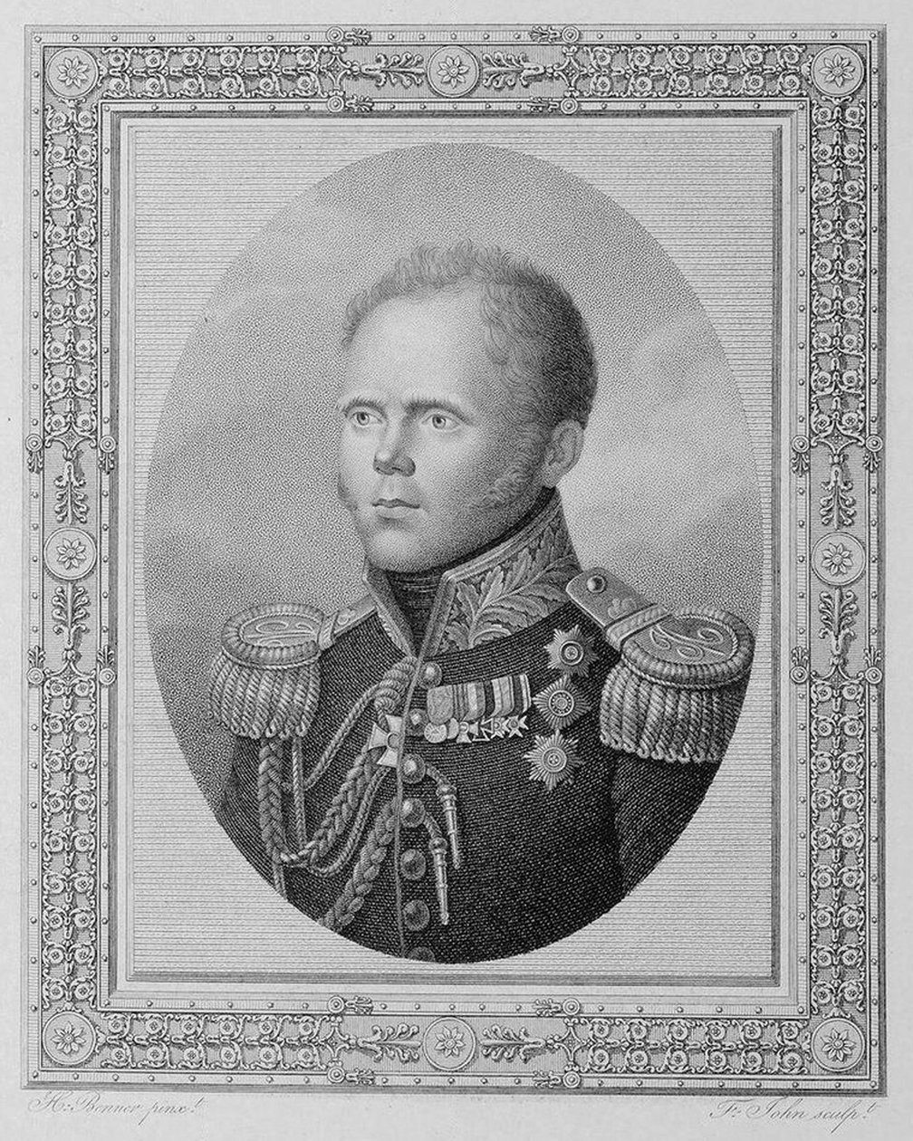 Konstantin Pavlovics orosz nagyherceg portréja 1779-1831, 19. század első negyede. alkotó: Friedrich John