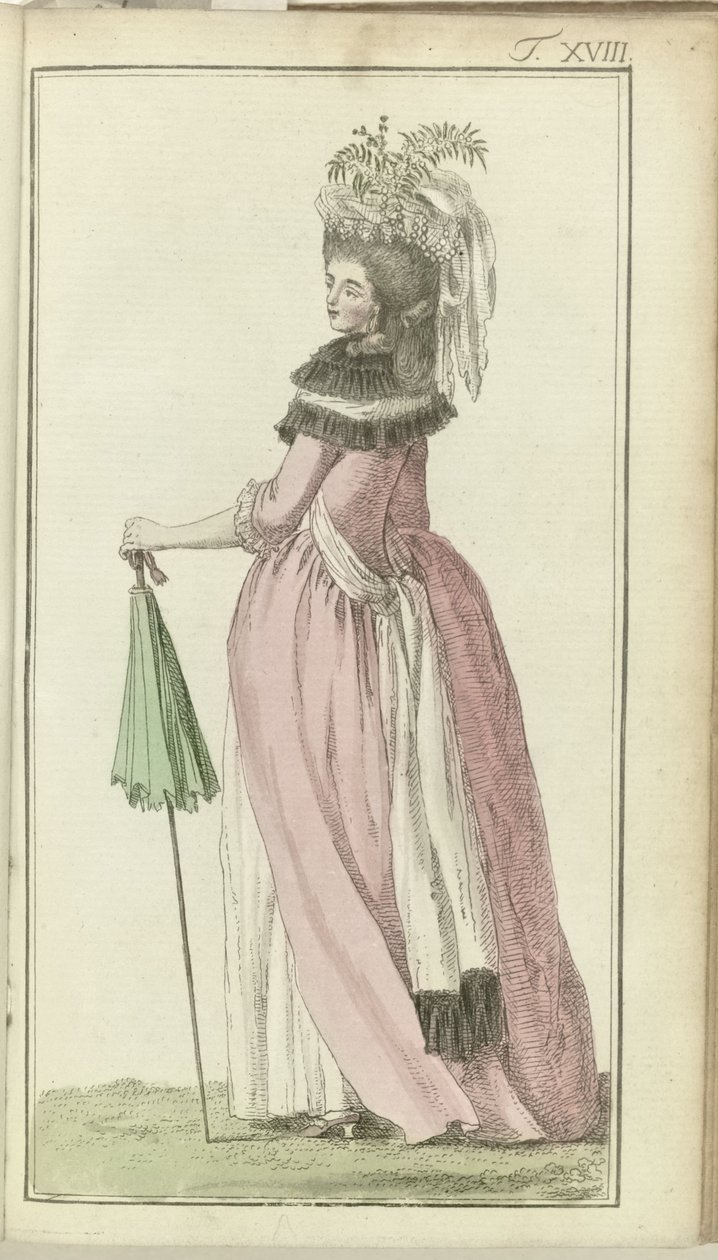 Journal of Luxury and Fashions 1786, I. kötet, T. 18 alkotó: Friedrich Justin Bertuch