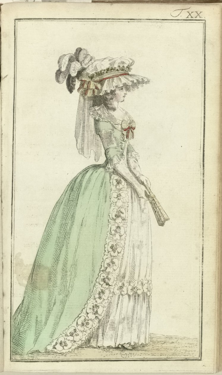 Journal of Luxury and Fashions 1786, I. kötet, T. 20 alkotó: Friedrich Justin Bertuch