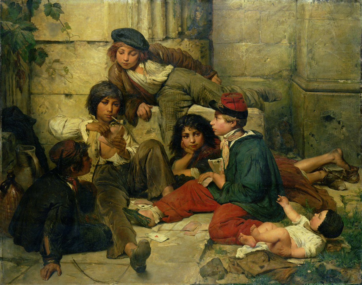 Párizs utcáinak gyermekei, 1852 alkotó: Friedrich Karl Hausmann