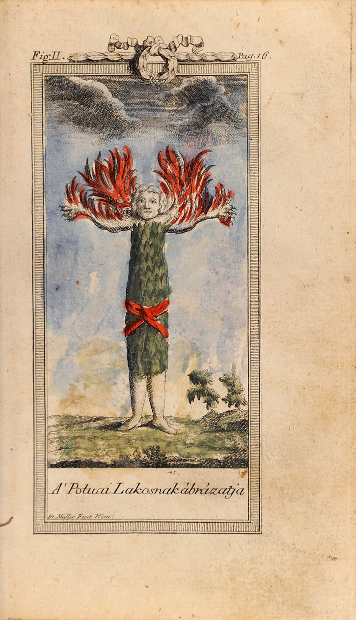 Illusztráció: Ludvig Holberg- Niels Klim útja a földalatti világba alkotó: Friedrich Müller