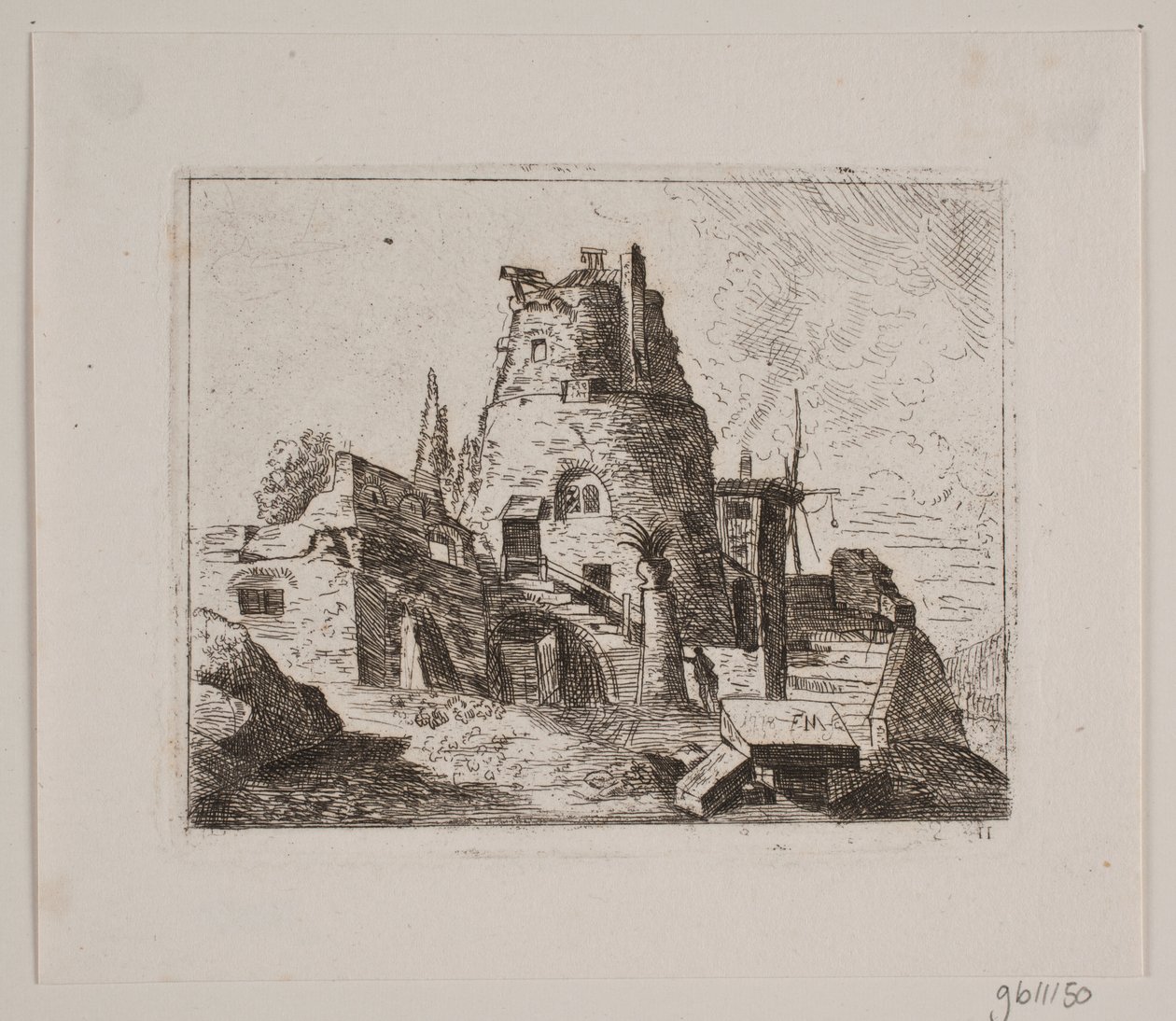 Rom a toronnyal alkotó: Friedrich Münter