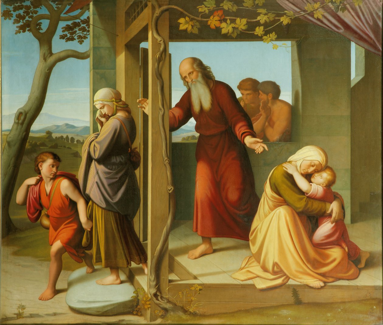 Hágár száműzése, 1841 alkotó: Friedrich Overbeck