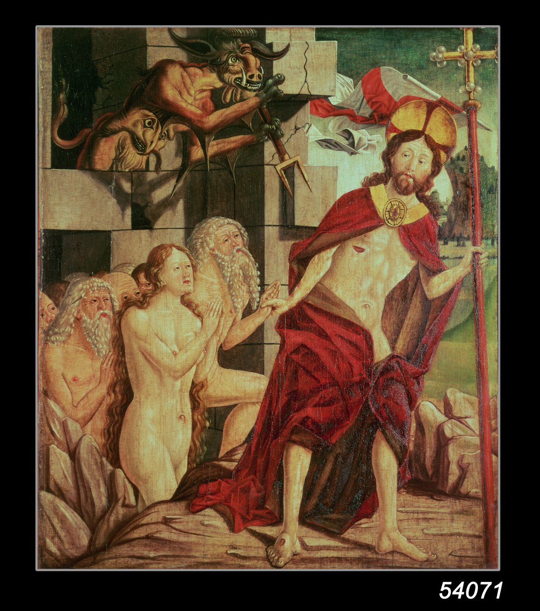 Krisztus a pokolban alkotó: Friedrich Pacher