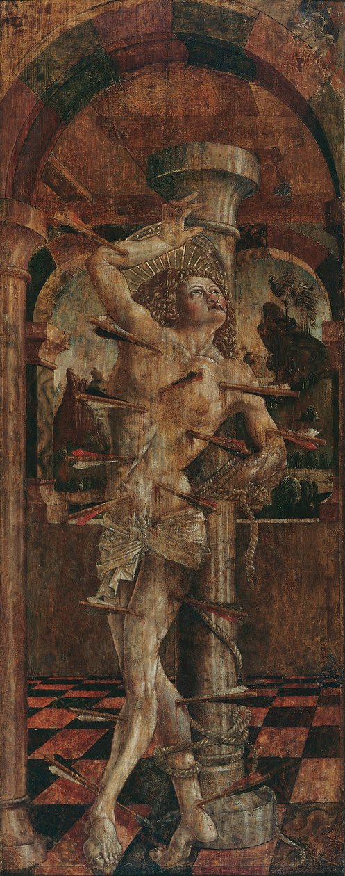 St. Sebastian (belül) és St. Sebastian (kint) alkotó: Friedrich Pacher
