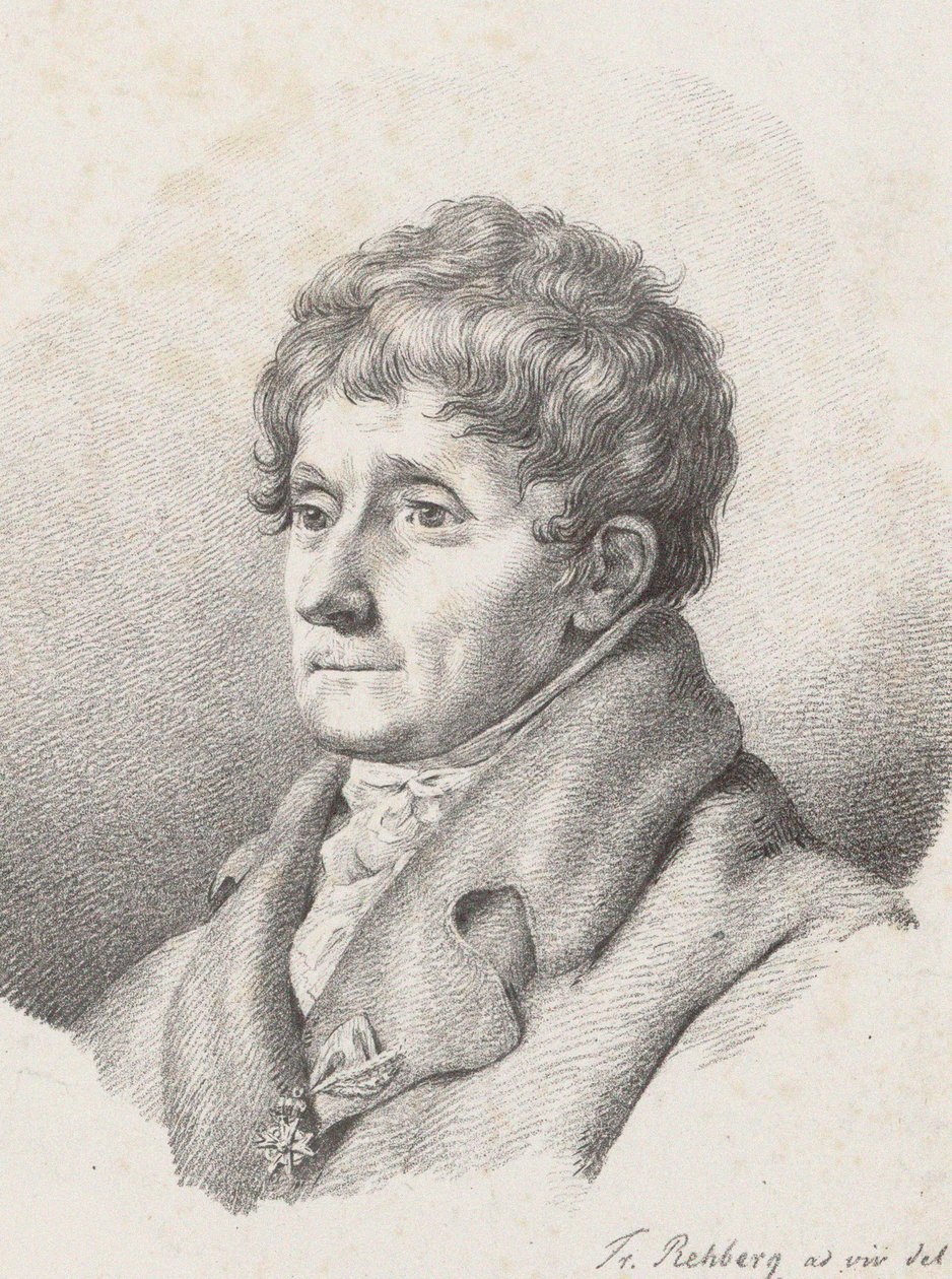 Antonio Salieri zeneszerző portréja 1750-1825, 1821. alkotó: Friedrich Rehberg