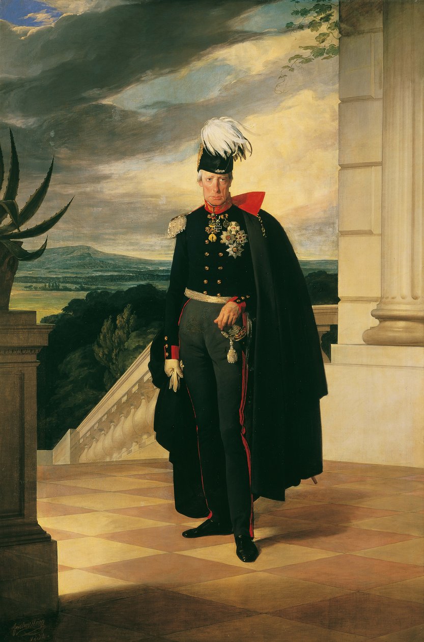 I. Ferenc osztrák császár 1768-1835 porosz általános egyenruhában, 1834. alkotó: Friedrich Ritter von Amerling