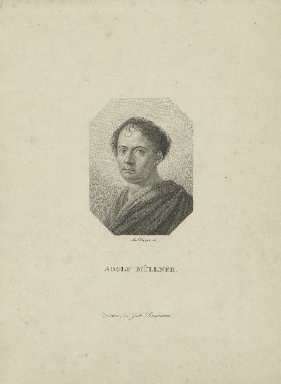 Amandus Gottfried Adolf Muellner 1774-1829, 1820 körül. alkotó: Friedrich Wilhelm Bollinger