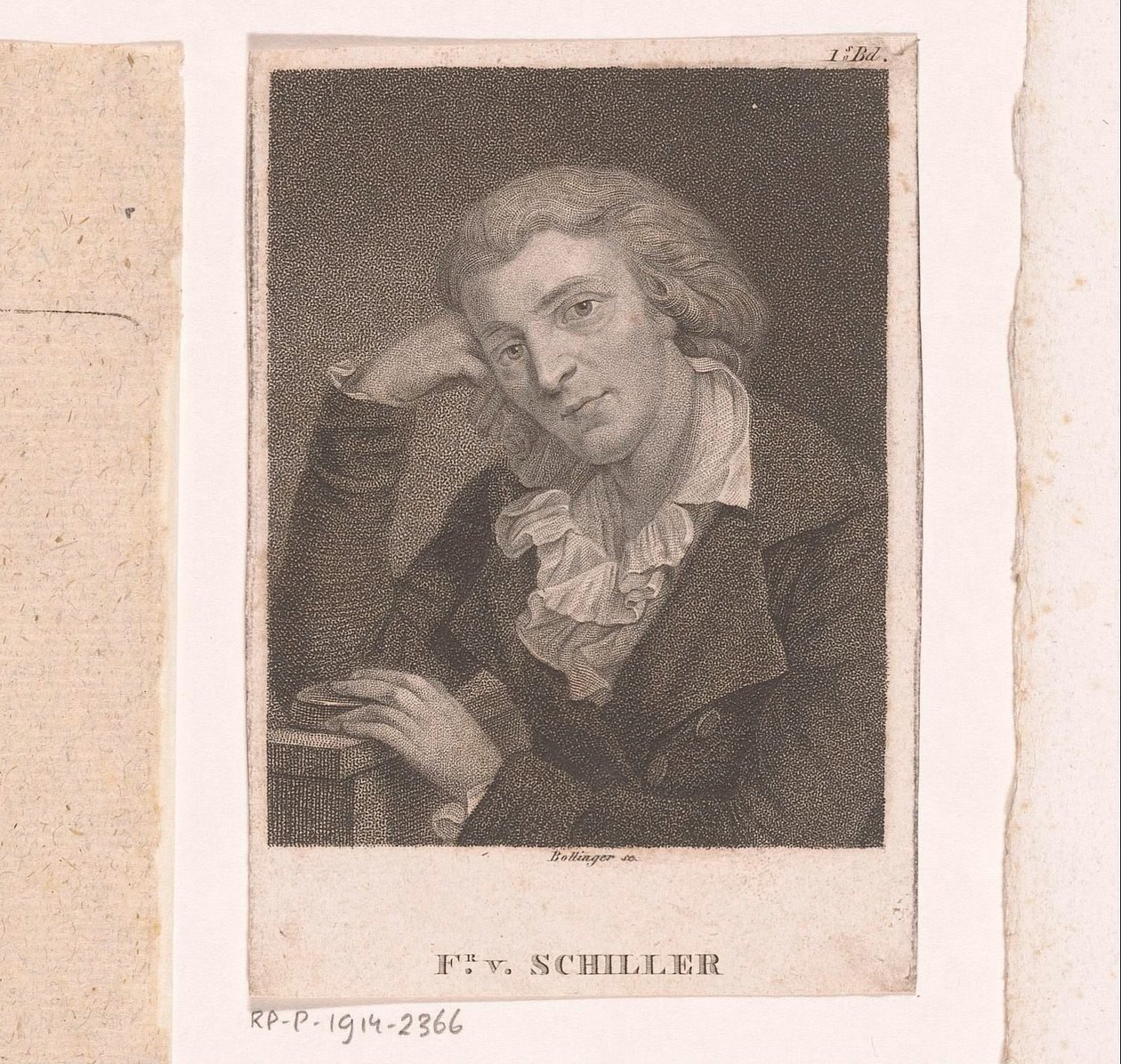 Friedrich von Schiller portréja alkotó: Friedrich Wilhelm Bollinger