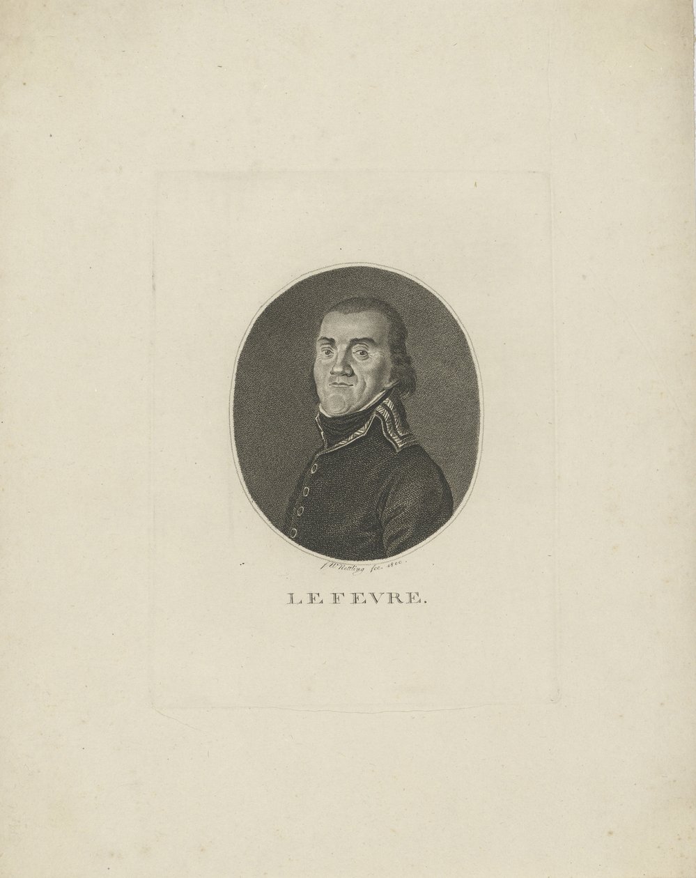 Francois-Joseph Lefebvre tábornok 1755-1820, 1800. alkotó: Friedrich Wilhelm Nettling