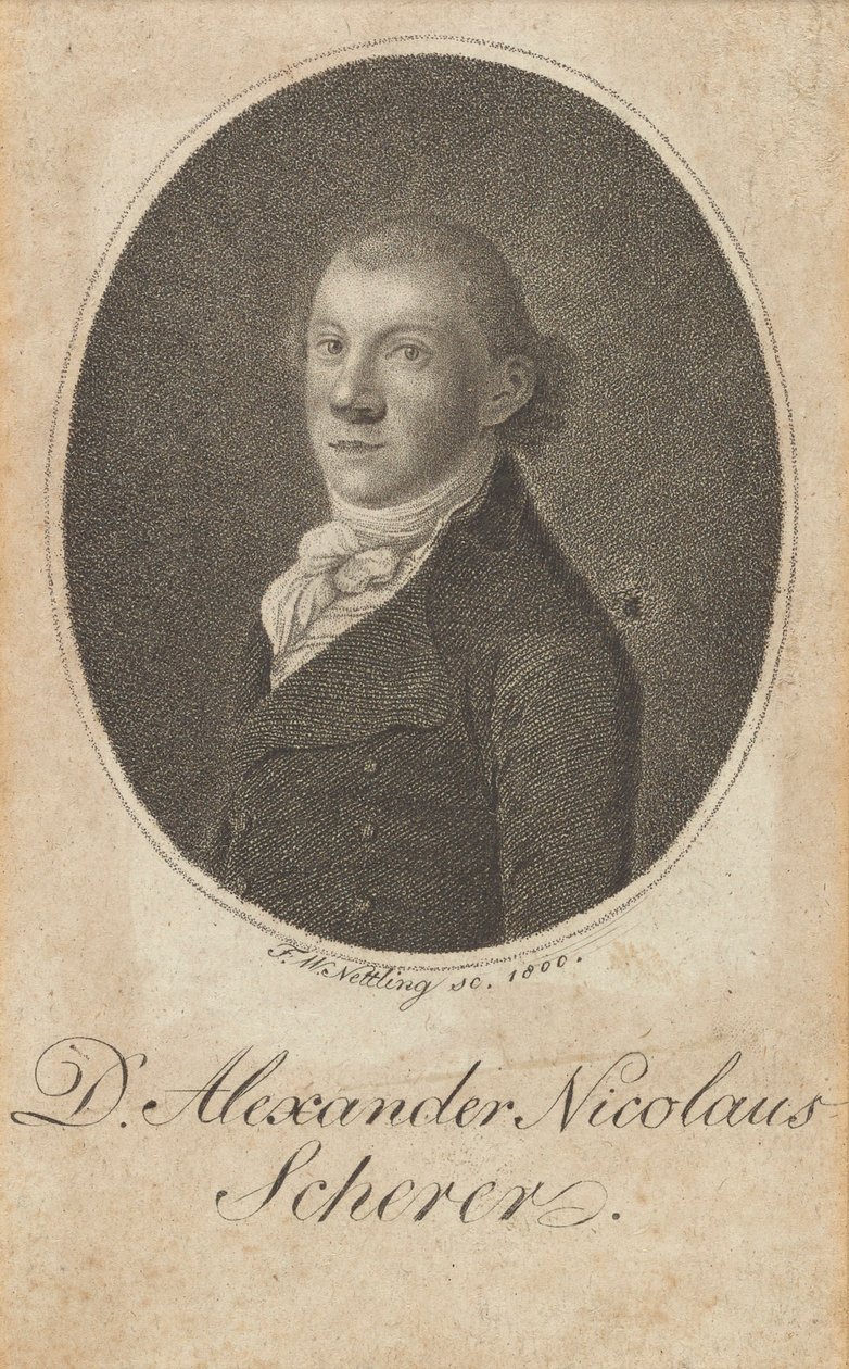 Alexander Nicolaus Scherer portréja 1771-1824, 1800. alkotó: Friedrich Wilhelm Nettling