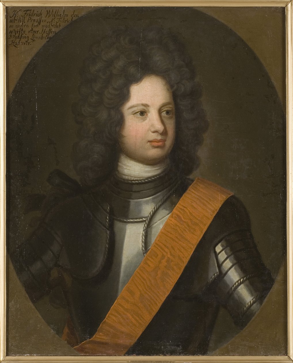 Frigyes Guillaume I de Prusse, dit le roi sergent – I. Frigyes Vilmos (1688-1740), porosz király portréja, Weidemann, Friedrich Wilhelm (1668-1750). Olaj, vászon, 18. század eleje. Mérete: 88,5x73,5 cm. Nemzeti Múzeum Stockholm alkotó: Friedrich Wilhelm Weidemann