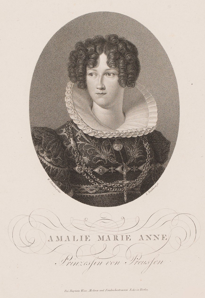 Marianne porosz hercegnő 1785-1846, 1812 után. alkotó: Friedrich Wilhelm von Schadow
