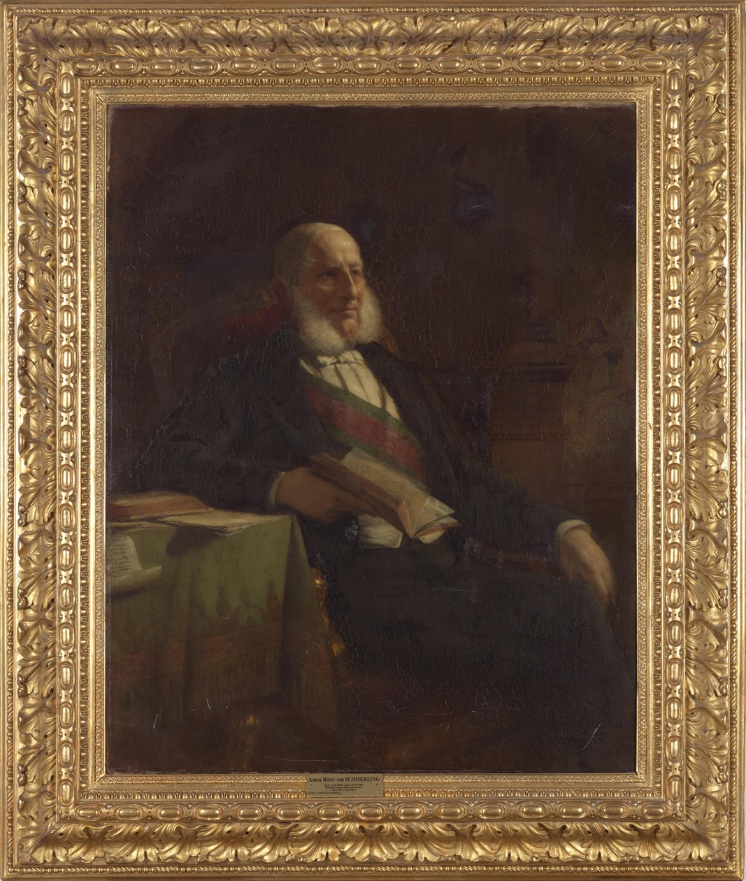 Anton Ritter von Schmerling (1805-1893), az osztrák birodalmi tanács elnöke. alkotó: Friedrich von Amerling