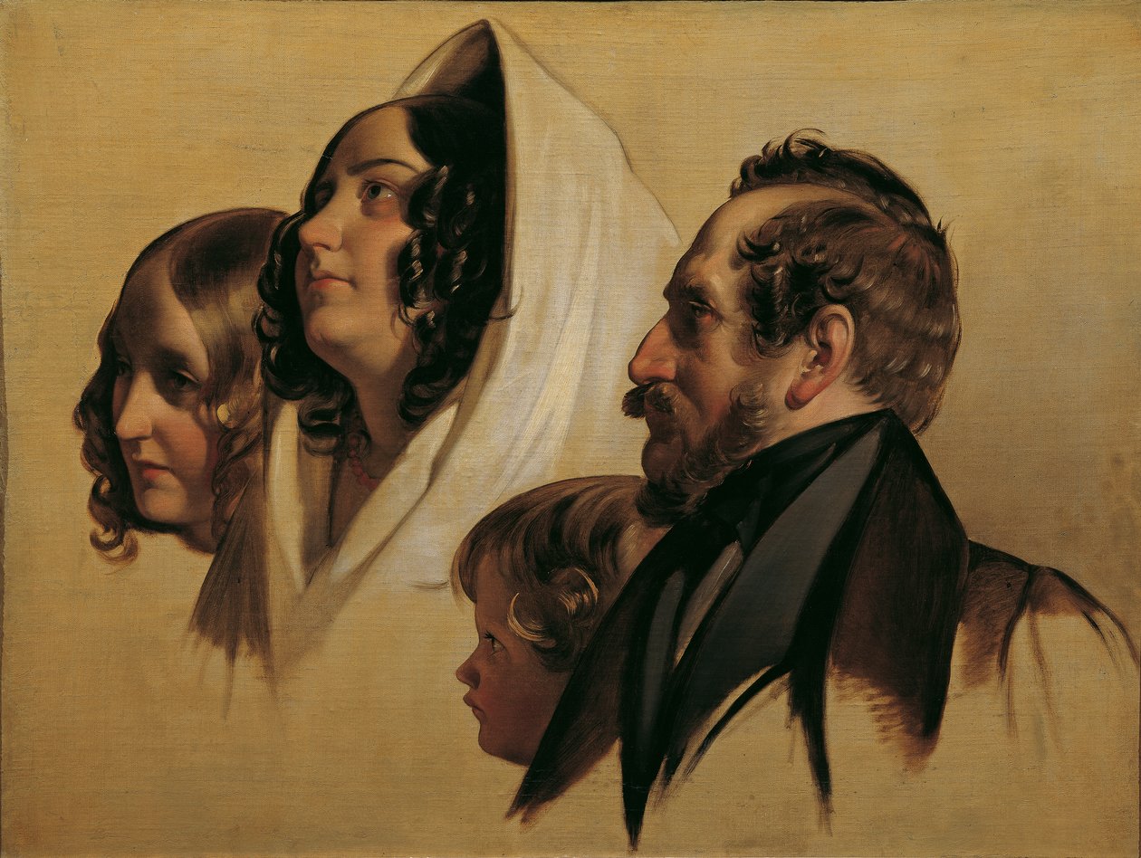 Johann Graf von Majláth családja alkotó: Friedrich von Amerling