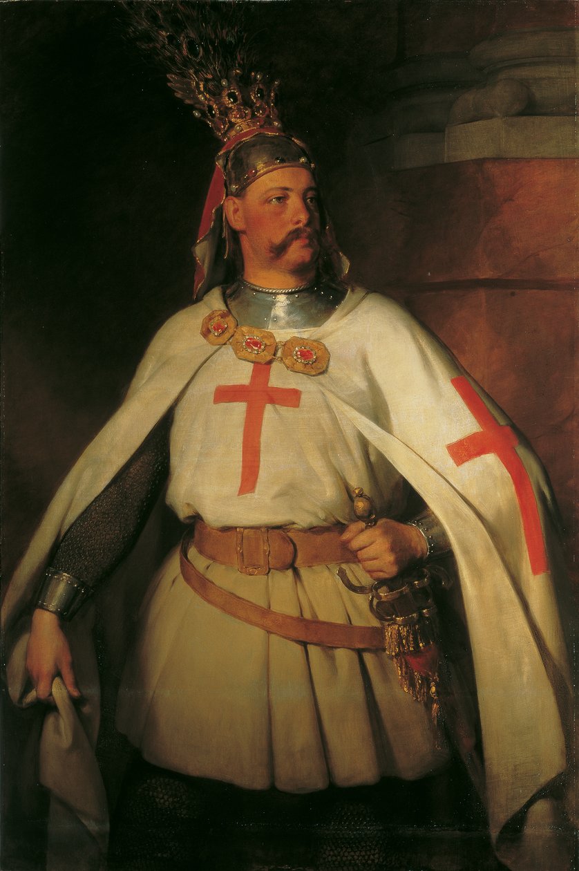 Lipót főherceg keresztes lovagként alkotó: Friedrich von Amerling