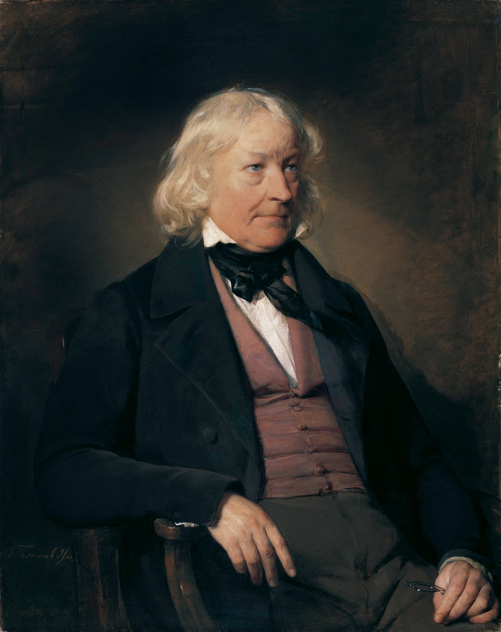 Német: Bertel Thorvaldsen szobrászművész (1770-1844) portréja alkotó: Friedrich von Amerling
