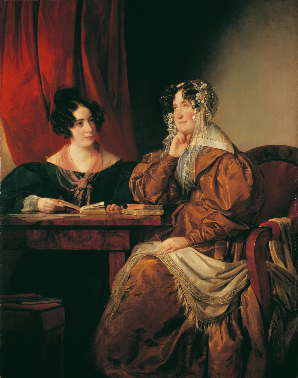 Henriette Pereira-Arnstein bárónő (1780-1859) lányával, Flórával (1814-1882) alkotó: Friedrich von Amerling