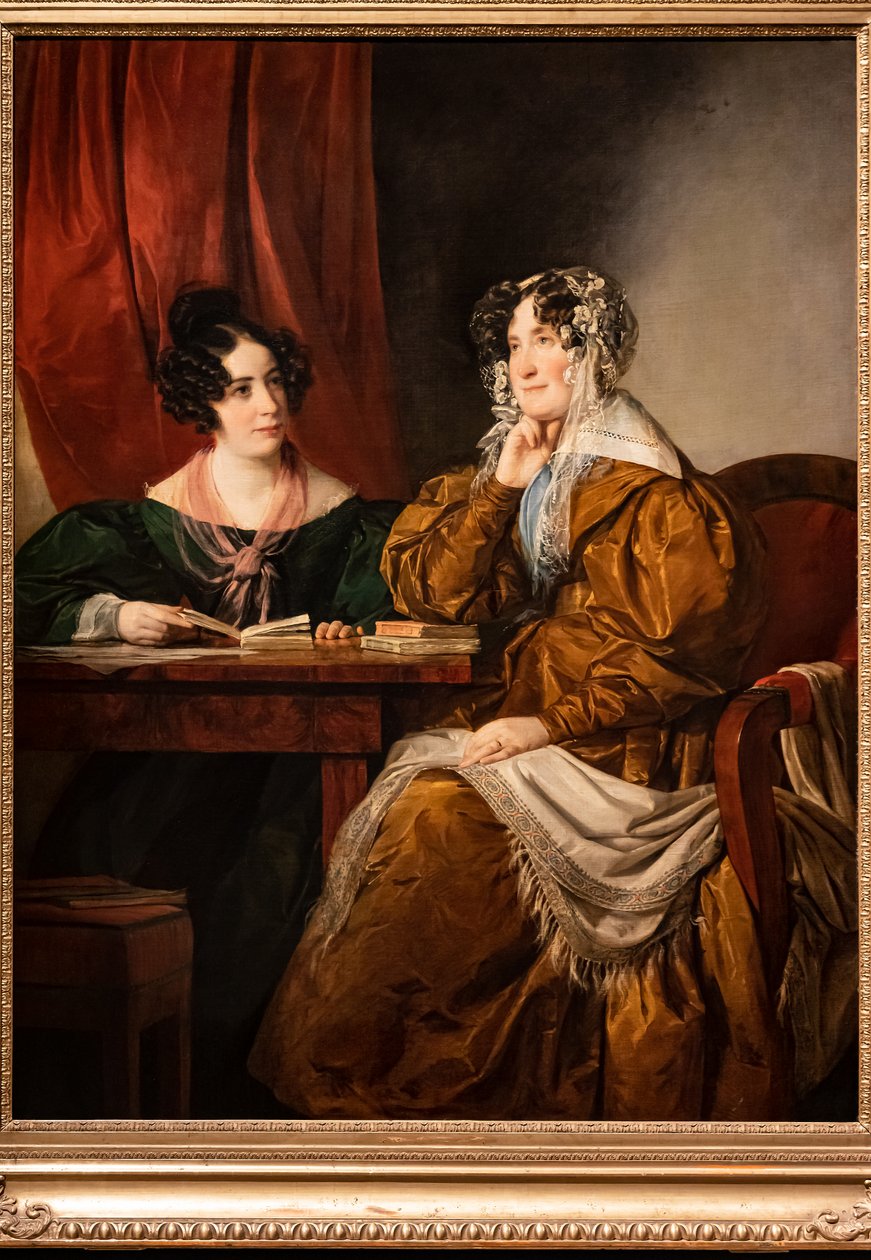 Henriette von Pereira bárónő portréja - Armstein lányával, Flórával alkotó: Friedrich von Amerling