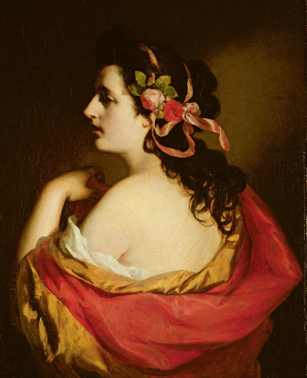 Egy fiatal lány portréja, 1865 alkotó: Friedrich von Amerling